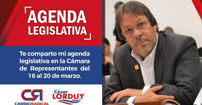 agenda legislativa en camara de representantes