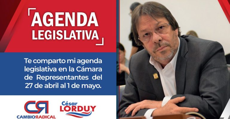 agenda legislativa de Cesar Lorduy