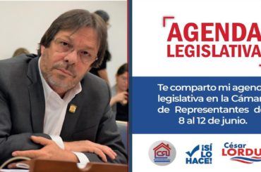 Agenda de Cesar Lorduy para la semana del 8 de julio