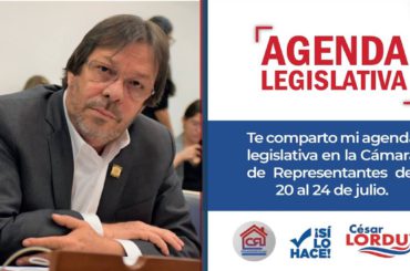 Agenda de julio de Cesar Lorduy