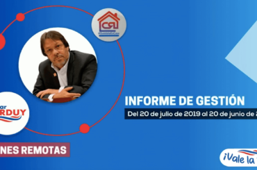 Cesar Lorduy presenta su informe de actividades