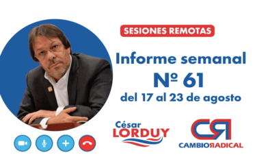 Cesar Lorduy presenta su informe de actividades