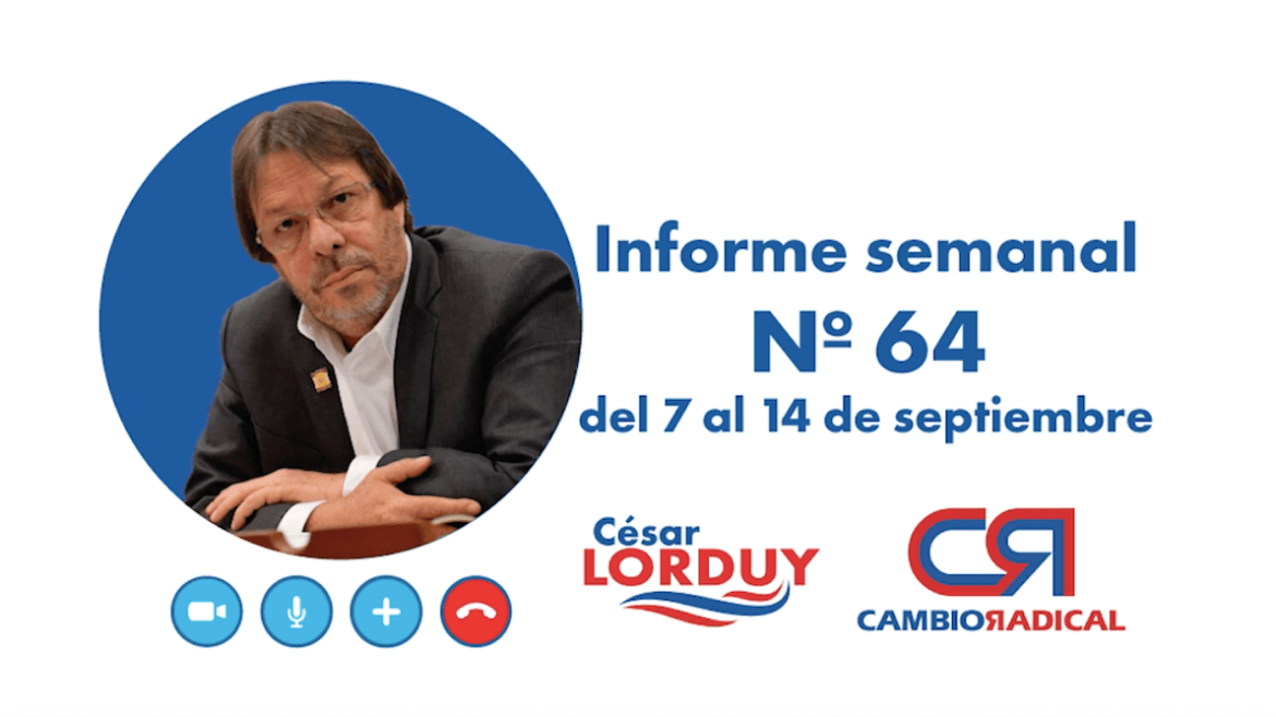 Cesar Lorduy presenta su informe de actividades