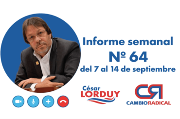 Cesar Lorduy presenta su informe de actividades