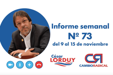 Informe de actividades de Cesar Lorduy
