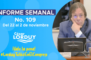 Informe de actividades de Cesar Lorduy