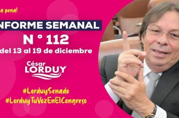 Informe de actividades de Cesar Lorduy