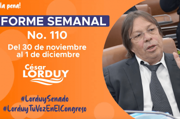 Informe de actividades de Cesar Lorduy