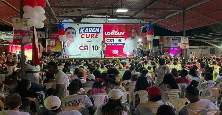 Evento para ratificar apoyo a Cesar Lorduy y Karen Cure