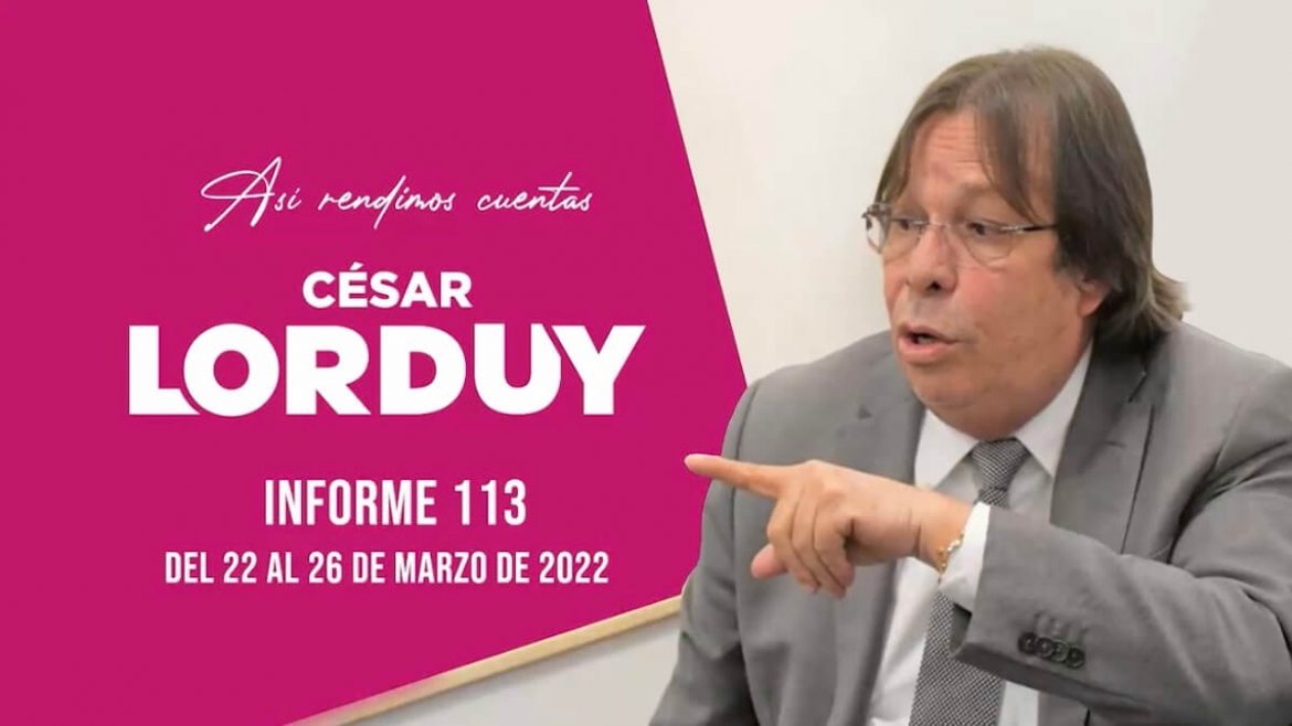 Informe 113 de Cesar Lorduy
