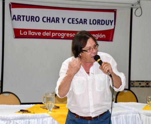 Cesar Lorduy y Arturo Char en encuentros con sectores sociales durante campaña al Congreso 89