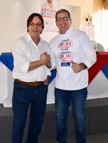 Cesar Lorduy y Arturo Char en encuentros con sectores sociales durante campaña al Congreso 53