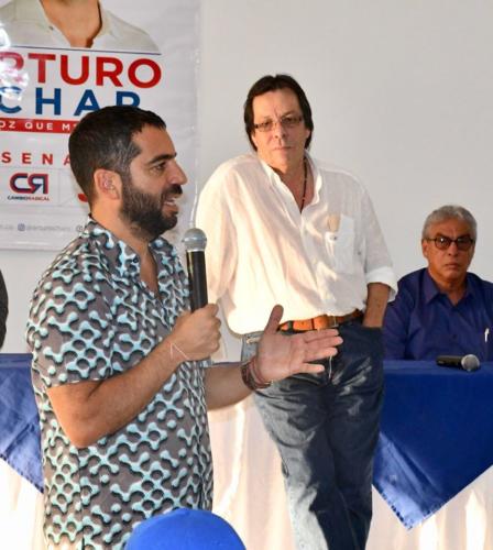 Cesar Lorduy y Arturo Char en encuentros con sectores sociales durante campaña al Congreso 55