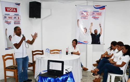 Cesar Lorduy y Arturo Char en encuentros con sectores sociales durante campaña al Congreso 56